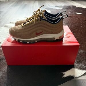 Nike Air Max 97 with Gold Swarovski Crystal